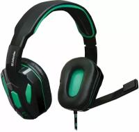 Гарнитура Defender Gaming Warhead G-275 черно-зеленый, кабель 1,8 м 64122