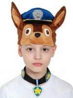 Карнавальный набор "Овчарка-полицейский" дет. (шапка, ошейник с бейджем)