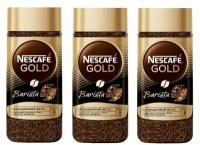 Кофе Nescafe Gold Barista Style растворимый с молотым, 85 гр, 3 уп