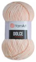 Пряжа для вязания YarnArt Dolce (Дольче), цвет: светло-персиковый (779), состав: 100% микрополиэстер, вес: 100 г, длина: 120 м