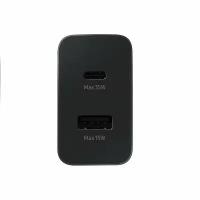 Сетевое зарядное устройство (Super Fast charging) с кабелем Type-C - Type-C (5A) для Samsung (TA220) 35 Вт черный