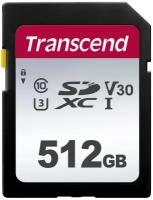 Карта памяти SDXC UHS-I U3 Transcend 300S 1024 ГБ, 100 МБ/с, Class 10, TS1TSDC300S, 1 шт., без адаптера