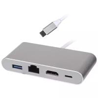 Хаб USB Palmexx 4в1 USB-C - HDMI+USB 3.0+USB-C+LAN PX/HUB-036