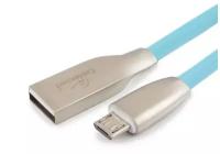 Micro USB кабель Cablexpert CC-G-mUSB01Bl-1M