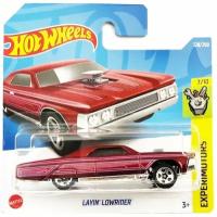 Машинка Hot Wheels коллекционная (оригинал) LAYIN' LOWRIDER красный/ розовый