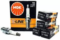 Свеча зажигания NGK 1662 (кратность 4 шт.) NGK-NTK VLINE33 | цена за 1 шт