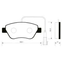 Колодки тормозные передние, SP1201 Sangsin Brake SP-1201