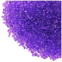 Стеклянные камушки прозрачные фиолетовые, 100г