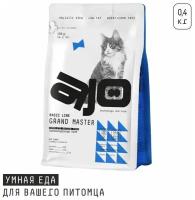 AJO Cat Grand Master 400 г сухой полнорационный корм для профилактики мочекаменной болезни для кошек старшего возраста с курицей