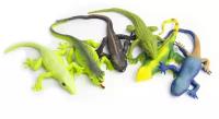 Игрушки резиновые фигурки тянучки рептилии Ящерицы 23 см. / набор 6 шт