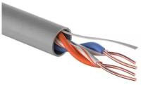 Кабель витая пара U/UTP кат.5E 2х2х24AWG solid CCA PVC сер. (м) PROCONNECT 01-0022-3