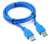 Кабель Cablexpert USB - USB (CCP-USB3-AMAM), 1 м, синий