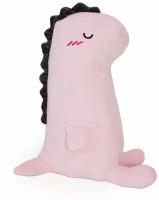Мягкая игрушка-подушка "Сонный динозавр", Розовый 50 см