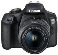 Canon Цифровая фотокамера EOS 2000D KIT черный