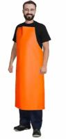 Фартук защитный водонепронецаемый из винилискожи Кщс, объем груди 104-112, рост 164-176, оранжевый, Грандмастер, 610873