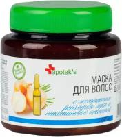 Mirrolla Маска для волос Apotek`s репейная, с экстрактом репчатого лука и никотиновой кислотой, 250 мл 2875397