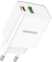 Сетевой адаптер Borofone BA69A с входами USB и Type-C