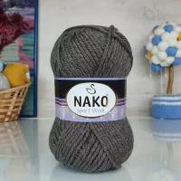 Пряжа Sport wool Nako, кофейный - 5667, 25% шерсть, 75% премиум акрил, 5 мотков, 100 г., 120 м