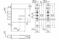 Замок врезной эльбор ReX.1.5