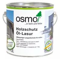 Osmo Защитное масло-лазурь для древесины с эффектом серебра HolzSchutz Öl-Lasur Effekt (0,75 л 1142 Графит серебро )