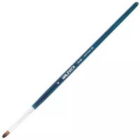 Малевичъ Andy синтетика, плоскоовальная, короткая ручка, №4, 1 шт., синий