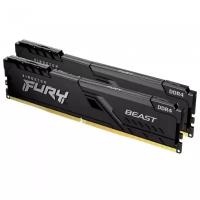 Оперативная память Kingston 64 Gb DIMM DDR4 3200 MHz FURY Beast Black Gaming (KF432C16BBK2/64)