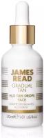 JAMES READ Капли-концентрат - освежающее сияние H2O TAN DROPS FACE (серия GRADUAL TAN), 30 мл