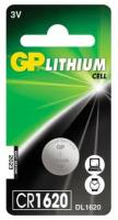 GP Батарейка gp lithium, cr1620, литиевая