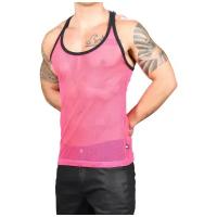 Майка-безрукавка "Club Racer Back Tank - Neon Pink" / Andrew Christian / Розовый / Размер L