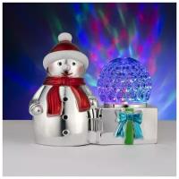 Световая фигура "Снеговик и шар", LED-3-220V