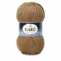 Пряжа Sport wool Nako, верблюжий - 10126, 25% шерсть, 75% премиум акрил, 5 мотков, 100 г., 120 м