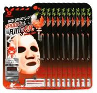 Elizavecca Набор тканевых масок Deep Power Ringer Mask Pack Red Ginseng, 10 шт. по 23 мл