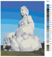 Картина по номерам Н68 "Статуя Будды в Лэшане", 40х50 см