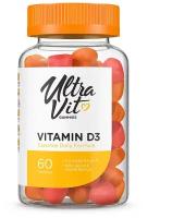 UltraVit Gummies Vitamin D3 пастилки, 60 шт., персик
