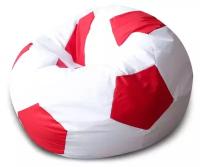 Кресло Мяч Dreambag Оксфорд, обивка: текстиль, цвет: ткань оксфорд бело-красная