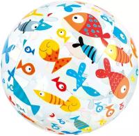 Надувной мяч Intex 59040NP Lively Print Ball (51см, 3+) рыбки