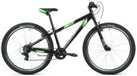 Велосипед Forward Toronto 26 1.2 2022 Чёрный/Ярко-зелёный (дюйм:13)