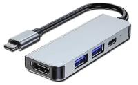 Хаб Palmexx 4в1 USB-C to HDMI+2*USB3.0+USBC