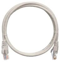 Коммутационный шнур NETLAN EC-PC4UD55B-BC-PVC-020-GY-10 U/UTP 4 пары, Кат.5е (Класс D), многож, серый, 2м, уп-ка 10шт