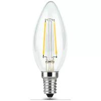 Светодиодная лампа Gauss LED Filament Свеча dimmable E14 5W 450lm 4100К