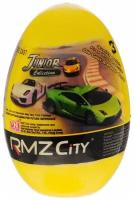 Машинка металлическая RMZ City 1:64 RMZ City Яйцо-сюрприз, 9 моделей в коллекции, в дисплее 36 шт