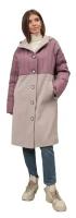 Пальто Мамуля Красотуля, размер 44-46, розовый, бежевый