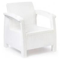 Кресло Альтернатива Ротанг Плюс М8417 (без подушки), белое