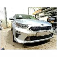 Утеплитель решетки Kia Ceed 2018-2020 комплект в дизайне соты(комплект 2шт)