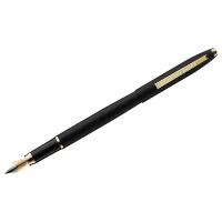 Ручка перьевая Luxor "Sterling" синяя, 0,8мм, корпус черный/золото, 10 шт