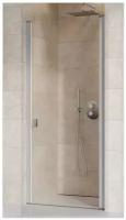 Душевая дверь распашная 80х195 RAVAK CSD1-80 профиль матовый стекло прозрачное