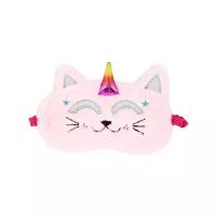 Маска для сна MISS PINKY мягкая (Котик розовый)