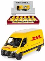 Металлическая машинка Kinsmart 1:48 Mercedes-Benz Sprinter DHL Edition KT5429D, инерционная