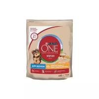 Purina One Сухой корм для щенков с курицей 12376202, 0,6 кг (2 шт)