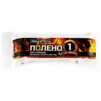 NatureFlame Топливный брикет дл. горения для розжига дров в каминах, печах и кострах "Полено 1 час горения"